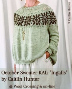 October Sweater KAL: “Ingalls” by Caitlin Hunter