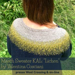 March Sweater KAL: “Lichen” by Valentina Cosciani