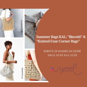 Summer Bags KAL: “Biscotti” & “Knitted Four Corner Bags”