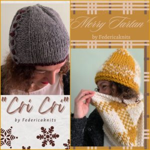 “Merry Tartan” e “Cri Cri” -Kit di Natale di Wool Crossing