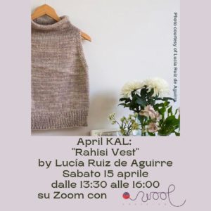 April KAL: “Rahisi Vest” by Lucía Ruiz de Aguirre