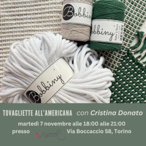 Tovagliette all’americana con Cristina Donato