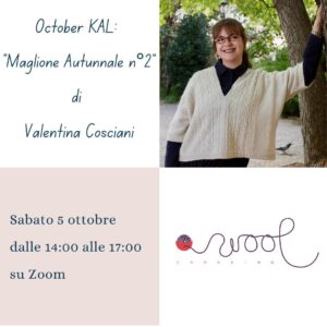 October KAL: “Maglione Autunnale n°2” di Valentina Cosciani